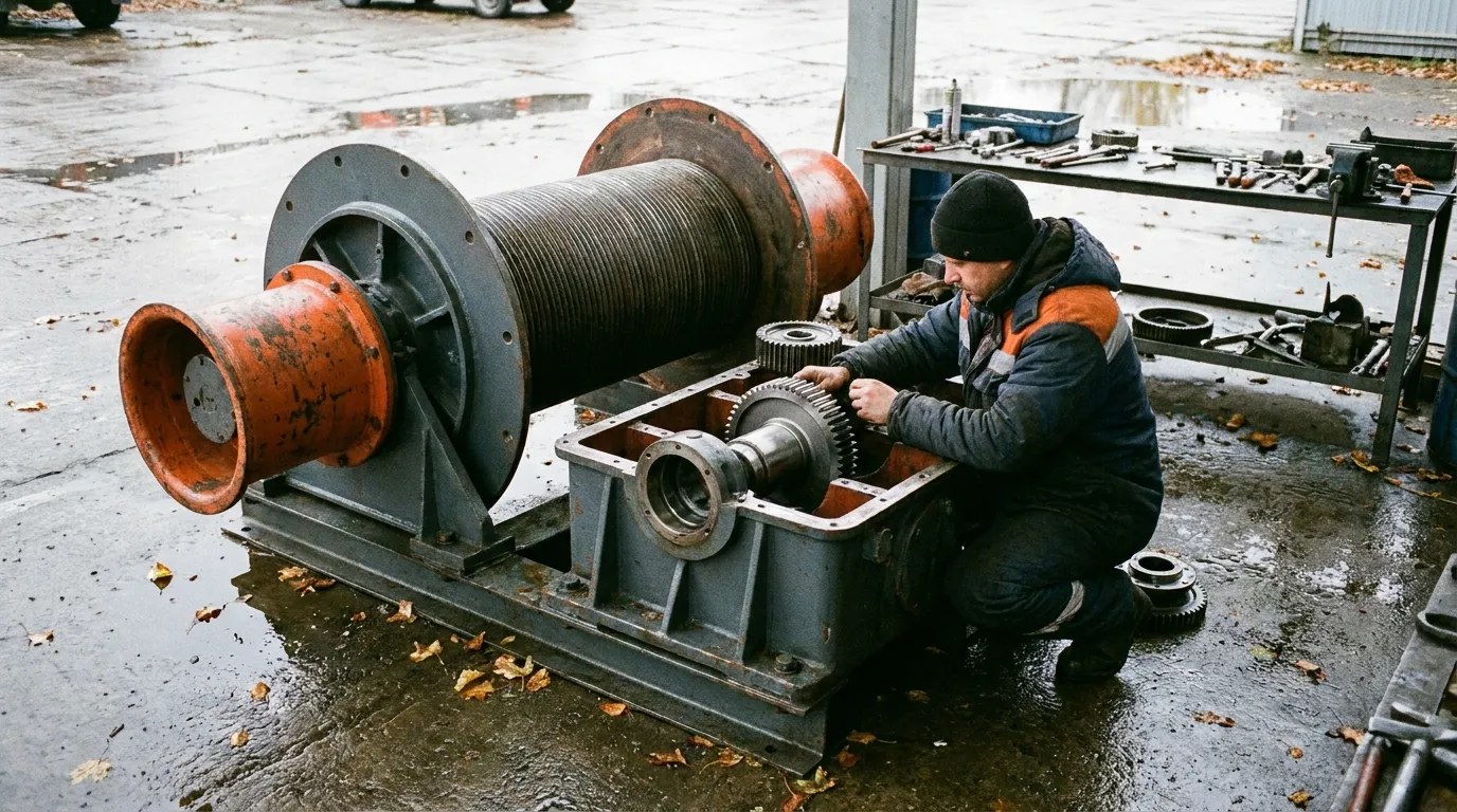 ремонт лебёдки